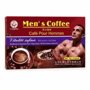 Faith Long Hai Men's Coffee – Premium Instant Herbal Coffee For Men With Natural Ingredients To Support Energy, Vitality & Daily Men's Wellness (12 Sachets × 6g)