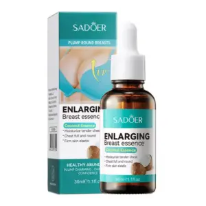 Faith SADOER Enlarging Breast Essence – Coconut Extract Nourishing Beauty Serum For Skin Hydration, Firming Support, Elasticity Care, Smooth Texture Enhancement And Daily Body Care (30ml)