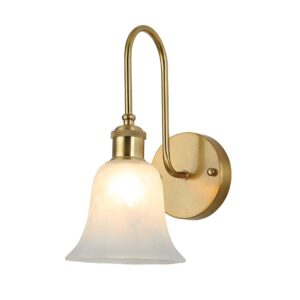 Tronic Elegant Draped Frosted Glass Wall Light