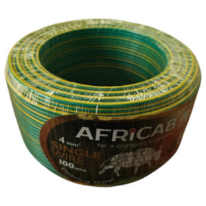 Africab Single Wires (100M Coil) 4 Sq.mm Green