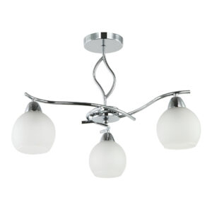 Tronic Silver & White 3-Light Pendant