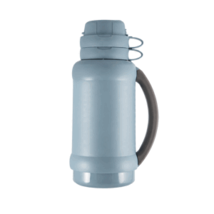 Thermos Flask Traditional  1000Ml Blue Heavy Premier Glass Vacuum Insulated Flask 34-100BL