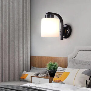 Tronic White Glass Wall Lamp