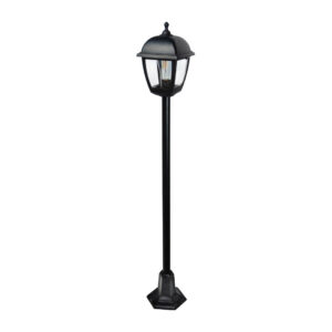 Tronic Classic Outdoor Garden Post Light – E27 IP44 Black