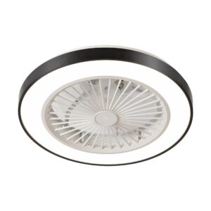 Tronic Round LED Ceiling Fixture with Integrated Fan – 48cm, 3 Light Modes