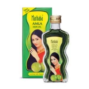 Marhaba Amla Hair Oil, Vitamin E, 160ml, Nourishes Hair, Strengthens Roots and Promotes Healthy Shine MAHOVE160ML