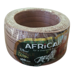Africab Single Wires (100M Coil) 2.5 Sq.mm Brown