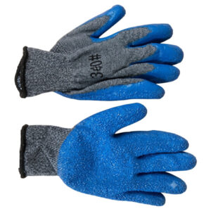 Africab Gloves Crinkle Rubber Coated - Blue