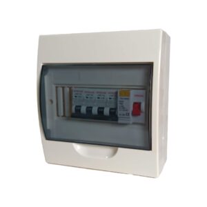 Africab Consumer Unit Plastic 4 Way With RCCB