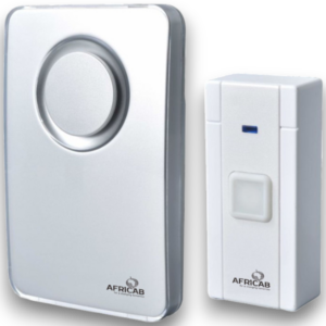 Africab Wireless Door Bell White + Silver Bj-9621K DC