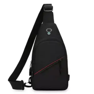 Generic Men's Travel Crossbody Bag Chest Bag Black Zr557