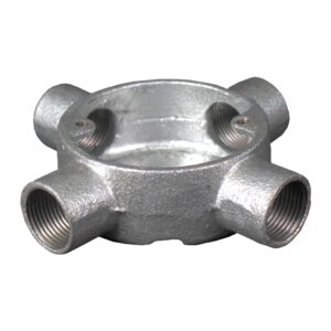 Africab Metal Junction Box 4 Way 20Mm