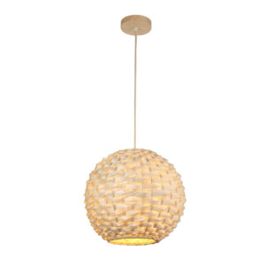 Tronic Natural Bamboo Sphere Pendant Light