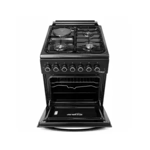 Airlux Freestanding 3 Gas & 1 Electric Cooker/Oven 50x60cm, Black ALX3156BL