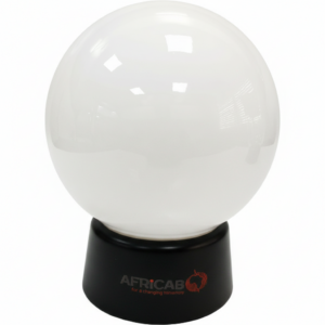 Africab Ball Fitting 6" Frosted B22 Black Base