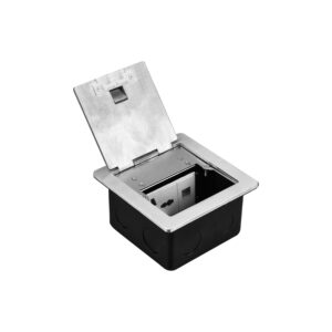 Tronic Pop-Up Access Floor Socket – 13A Universal + RJ45 BF POPU-12-UN