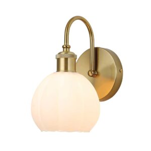 Tronic Vintage Tulip Frosted Globe Wall Light