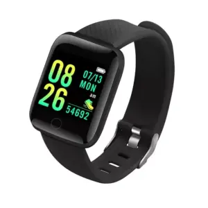 Faith Smart Watch with Blood Pressure Monitor - Waterproof Smartwatch, Unisex Design, Heart Rate Monitor, Fitness Tracker, Compatible with Android and iOS - 116plus