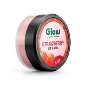 Glow Lip Balm 8g Strawberry for Soft & Smooth Lips Hydrates & Nourishes the Lips with Long-Lasting Moisture