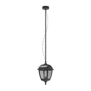 Tronic Classic Hanging Lantern Light – E27 IP44 Black
