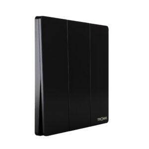 Tronic Black - 3 Gang 2 Way Switch