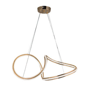Tronic Golden Twin Curve Pendant Light – 100W LED