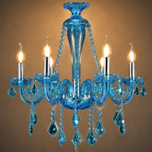 Tronic Blue Crystal Chandelier Pendant Light