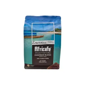 Africafe Coffee Zanzibar Blend Ground Medium Roast 250g AF048 (Pack of 10 Pcs)