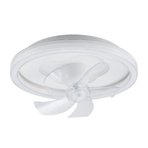 Tronic Round LED Ceiling Fan with Transparent Blades – Tri-Color Light