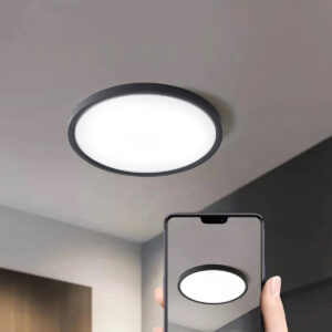 Tronic Ceiling Light LED Round Slim 40W - Sleek Black Finish