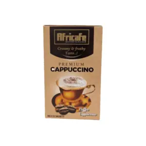 Africafe Coffee Cappuccino Sachets 18g AF044 (Pack of 144 Pcs)