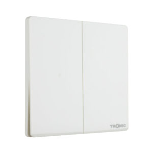 Tronic Glossy White - 2 Gang 2 Way Switch