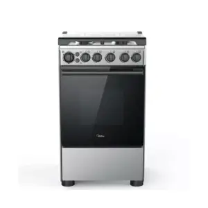 Midea Free Standing Oven 50x55cm, 3 Gas Burners + 1 Hotplate, Electric Oven, Black 50E3G1H-BK