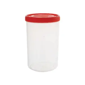 Cello Plastic Container Jar 1000ml Plain (Pack of 12)