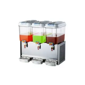 Hotel Appliances Generic Commercial Juice Dispenser Machine 18L 3 Tank KK18JL-3 White