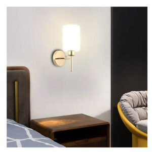Tronic Frosted and Clear Glass Dual-Shade Design Wall Lamp Golden