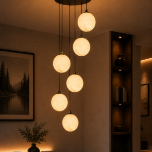 Tronic Luxury 6-Light Cascade Globe Chandelier