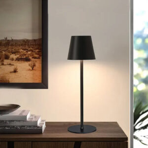 Tronic Rechargeable Touch Table Lamp Black
