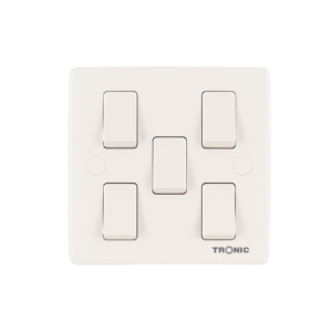 Tronic 5-Gang 2-Way Wall Switch