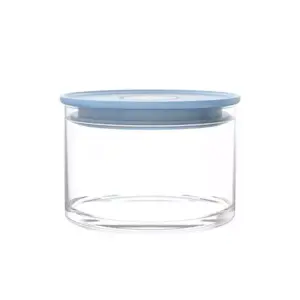 Ocean Norma Glass Jar Soft Blue 385ml 5B23314G0001