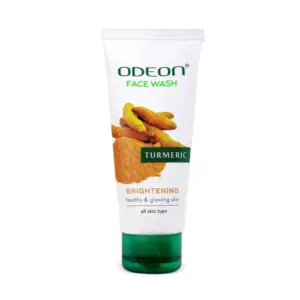 Odeon Brightening Turmeric Face Wash, 100ml, Deep Cleansing, Skin Brightening and Refreshing Daily Facial Cleanser OFWT100