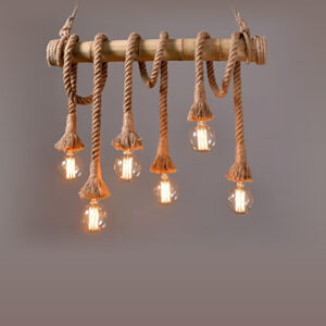 Tronic Pendant Lamp Rope Light E27 6 Holders