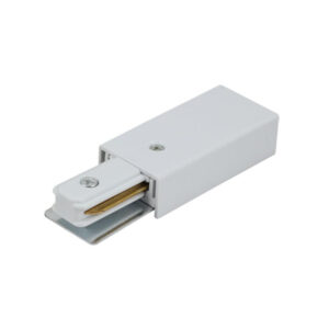 Tronic White Tracklight Connector with 2 Wires