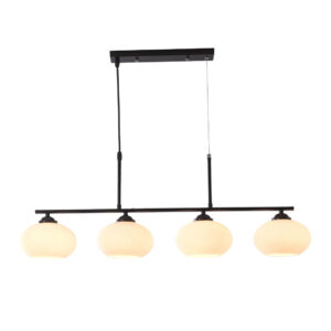 Tronic Black and White 4-Light Linear Pendant