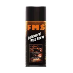Abri FMS Dashboard Wax Spray & Used for Dashboard, Leather seat and Tire 450ml