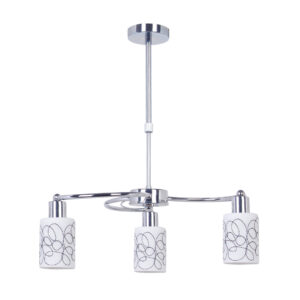 Tronic 3-Light Pendant Lamp – Decorative Square Glass Shades