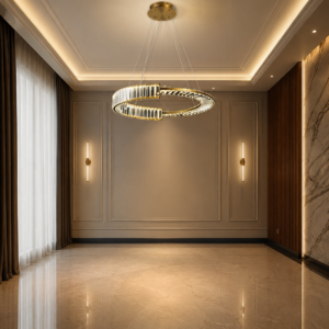 Tronic Modern Crystal Ring LED Pendant Light