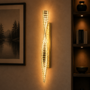 Tronic Twisted Crystal LED Wall Light