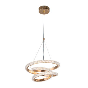 Tronic Golden Intertwined LED Pendant Light – 45W, Crystal Finish