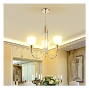 Tronic Chandelier Light Pendant Lamp Golden E27 Bulb With 3 Lamp